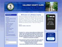 Tablet Screenshot of calloway.clerkinfo.net